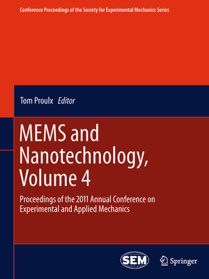 cover image of MEMS and Nanotechnology, Volume 4